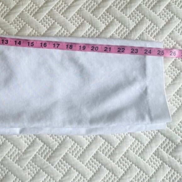 Crosby Women's Size 6 Madison Cropped Ankle White Flat Front Straight Leg Pants - Picture 15 of 15